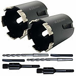 AGT 2er-Set Diamant-Dosensenker mit M16-Gewinde, 80 mm Nutzlänge, 68 mm ø AGT Diamant-Dosensenker mit M16 Aufnahme