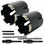 AGT 2er-Set Diamant-Dosensenker mit M16-Gewinde, 80mm Nutzlänge, 82 mm Ø AGT Diamant-Dosensenker mit M16 Aufnahme