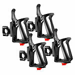 PEARL 4er-Set Flaschenhalter für Fahrrad & Motorrad, einstellbar PEARL Flaschenhalter für Fahrräder und Motorräder, einstellbare, für Rahmen und Lenker