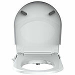 BadeStern 2er-Set Bidet-Toilettensitz mit Doppeldüsen, Absenkautomatik, D-Form BadeStern Bidet-Toilettensitze mit Doppeldüsen und Absenkautomatik