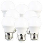 Luminea 8er-Set LED-Lampen, E27, G45, 240 lm, 3W, tageslichtweiß Luminea
