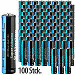 PEARL 100er-Set Super-Alkaline-Batterien Typ AAA / Micro, 1,5 Volt PEARL Alkaline-Batterien Micro (AAA)
