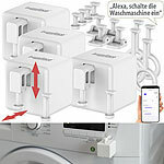 Luminea Home Control 4er-Set smarte Schalter-Aufsätze für Kippschalter & Taster, mit App Luminea Home Control 