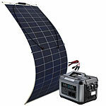 revolt Powerstation & Solar-Generator mit 2.240 Wh & 200-Watt-Solarmodul revolt 2in1-Solar-Generatoren & Powerbanks, mit externer Solarzelle