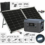 revolt Powerstation & Solar-Generator mit 240-W-Solarpanel, 1.920 Wh, 2.400 W revolt 2in1-Hochleistungsakkus & Solar-Generatoren