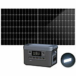 revolt Powerstation & Solar-Generator mit 550-W-Solarpanel, 1.920 Wh, 2.400 W revolt 2in1-Solar-Generatoren & Powerbanks, mit externer Solarzelle