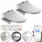 BadeStern 2er-Set smarte Dusch-WC-Aufsätze mit Föhn-Funktion, Sitzheizung BadeStern