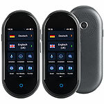 simvalley MOBILE 2er-Set mobile Echtzeit-Sprachübersetzer, 106 Sprachen, Touchscreen simvalley MOBILE