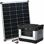revolt Powerstation & Solar-Generator mit 110-W-Solarpanel, 1.120 Wh, 1.000 W revolt 2in1-Hochleistungsakkus & Solar-Generatoren