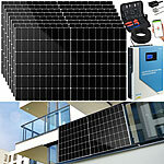 Solar-Hybrid-Inverter mit 8x 425-W-Solarmodulen, WLAN, Anschluss-Set DAH Solar