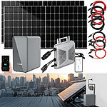 revolt Solar-Set: WLAN-Mikroinverter mit 2,24-kWh-Akku & 2x 430-W-Solarmodul revolt 