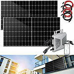 revolt Solar Bundle MW von ZX9265 revolt WLAN-Mikroinverter für Solarmodule mit MPPT und App