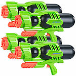 Speeron 4er-Set Kinder-XL-Wasserpistole mit 1.600-ml-Wassertank, 3 Strahlarten Speeron Wasserpistolen