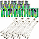 tka Köbele Akkutechnik Gemischtes Akku-Pack: 16x AA (1.950 mWh) / 16x AAA (600 mWh), USB-C tka Köbele Akkutechnik Akkus Typ AA und AAA, mit USB-Ladefunktion