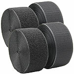 PEARL 2er-Set Klettbänder mit Nylon-Schlaufen/-Haken, zum Aufnähen, 40 kg/m PEARL Klettbänder mit Nylon-Schlaufen/-Haken, zum Aufnähen