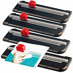 General Office 4er-Set 3in1-Rollen-Schneidemaschinen A4 mit 3 Klingenformen General Office Rollen-Schneidemaschinen