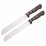 Rosenstein & Söhne 2er-Set Brotmesser mit 20-cm-Klinge und Griff aus Blackwood-Holzgriff Rosenstein & Söhne Brotmesser