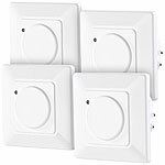 revolt 4er-Set Automatischer Lichtschalter mit Radar-Bewegungsmelder revolt Unterputz Bewegungsmelder mit Mikrowellen-Sensor 