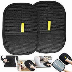 Sweetypet Fingerlose Fellhandschuhe zur Tierhaarentfernung, wiederverwendbar Sweetypet Anti-Fussel-Handschuhe 