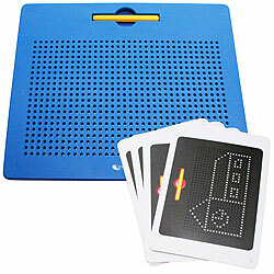 Playtastic Magnetische Reise-Zeichentafel, Stift & Vorlagen, 31 x 25,5 cm, blau Playtastic Magnetische Zeichentafeln