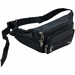 Xcase Bauch- und Gürteltasche mit 6 Reißverschlussfächern, wasserabweisend Xcase Bauchtaschen