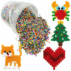 Playtastic 30.000 bunte Bügelperlen im Eimer, in 22 Farben Playtastic Bügelperlen 
