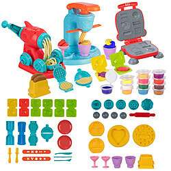 Playtastic 51-teiliges Knete-Set, Eis-, Nudel- & Burgermaschine Playtastic Knete-Sets