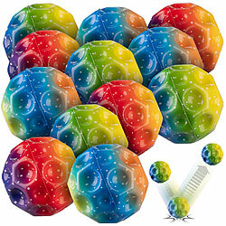 Playtastic 12er-Set Astro-Springbälle für Kinder, Ø 7 cm Playtastic Astrobälle