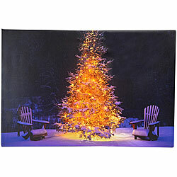 infactory Animiertes LED-Wandbild "Tannenbaum", 38 x 58 cm infactory LED-Weihnachts-Wandbilder