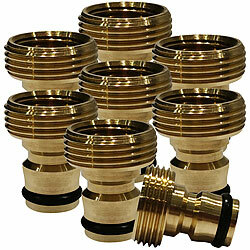 Rosenstein & Söhne 8er-Set Wasserhahn-Schlauchadapter, mit 3/4"- und 1/2"-Gewinde Rosenstein & Söhne Wasserhahn-Schlauchadapter für Bad- und Küchenarmaturen