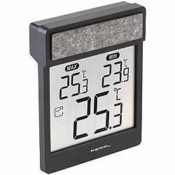 PEARL Digitales Außen-Fensterthermometer mit Höchst- und Tiefstwerte-Anzeige PEARL Digitale Fensterthermometer 