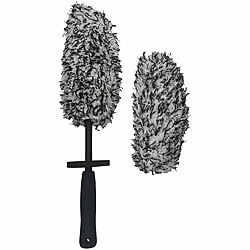 Sichler Haushaltsgeräte Mikrofaser-Felgenbürste, extra-dünn, ultra-weiche Fasern, 2 Bezüge Sichler Haushaltsgeräte Mikrofaser-Felgenbürsten