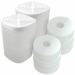 Sichler Haushaltsgeräte 2 wiederbefüllbare Luftentfeuchter mit 6 Granulatblöcken, bis zu 4 l Sichler Haushaltsgeräte Wiederbefüllbare Luftentfeuchte für Granulatblöcke