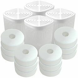 Sichler Haushaltsgeräte 4 wiederbefüllbare Luftentfeuchter mit 12 Granulatblöcken, bis zu 8 l Sichler Haushaltsgeräte 