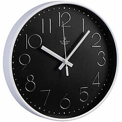 St. Leonhard Analoge Funk-Wanduhr mit 3D-Zifferblatt, Ø 30 cm St. Leonhard Analoge Funk-Wanduhren 