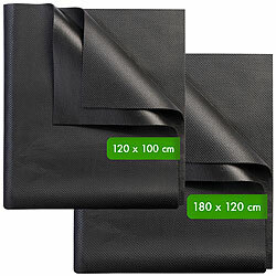infactory 2er-Set Anti-Rutsch-Schmutzmatte, zuschneidbar, 180x120 cm/120x100 cm infactory Universale Anti-Rutsch-Schmutzmatten, zuschneidbare