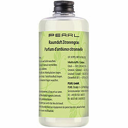 PEARL Raumduft-Nachfüllflasche, Zitronengras-Duft, 500 ml PEARL Raumduft-Nachfüllflaschen 