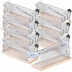 Exbuster 8er-Set Tierfreundliche Lebendfalle für Mäuse, für Innen und Außen Exbuster Lebend-Mausefallen