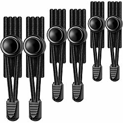 Speeron 8er-Set elastische Schnürsenkel mit Schnellverschluss, schwarz Speeron Schnürsenkel mit Schnellverschluss 