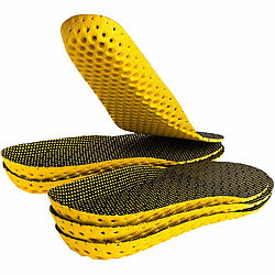 newgen medicals 3 Paar Einlegesohlen mit Dämpfung, für Sport und Alltag, Größe 35 - 40 newgen medicals Sport-Schuheinlagen 