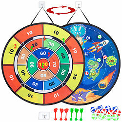 Playtastic XXL Doppelseitige Dartscheibe für Kinder zum hängen, faltbar, Ø 72 cm Playtastic