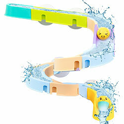 Playtastic 50-teiliges Badewannen-Kugelbahn-Spielset, für Kinder ab 3 Jahren Playtastic Kugelbahn-Spielsets für die Badewanne