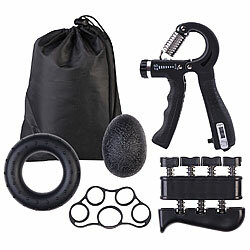 Speeron 6-teiliges Handtrainer-Set inkl. Handgriffstärker mit Zähler & Beutel Speeron Hand-Trainings-Sets, Zählfunktion