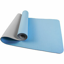 newgen medicals Doppelseitige TPE-Yoga- & Gymnastikmatte mit Tragegurt, 183 x 61 cm newgen medicals Yoga- und Gymnastikmatten aus TPE 