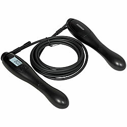 PEARL sports Längenverstellbares Springseil, LCD-Zähler, bis 3 m, Batteriebetrieb PEARL sports Längenverstellbare Springseile mit LCD-Zähler