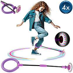 Playtastic 4er-Set Kinder-Swing-Wheel, induktionsbetriebenes LED-Lichtrad, lila Playtastic Kinder Swing-Wheels mit Lichträdern