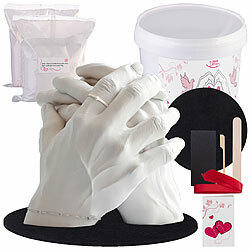 Your Design 3D-Handabdruck-Set für Paare, detailreicher Gipsabdruck Your Design 3D-Gipsabdruck-Sets für Paare