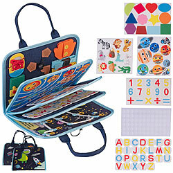 Playtastic Kinder-Motorik-Spielbuch mit 8 Seiten, 5 Motivkarten und Zubehör Playtastic Kinder-Motorik-Spielbücher mit 3D-Motiven und Spiel-Zubehör