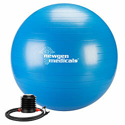 newgen medicals Sitz- und Gymnastikball, auch für Yoga, Anti-Platzen, 65 cm, blau newgen medicals Sitz- und Gymnastikbälle auch für Yoga, Anti-Platzen