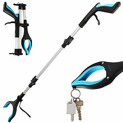 PEARL Faltbare Magnetgreifzange aus Aluminium, 92 cm, Senioren-Greifhilfe PEARL Faltbare Magnetgreifzangen aus Aluminium, Senioren Greifhilfen 